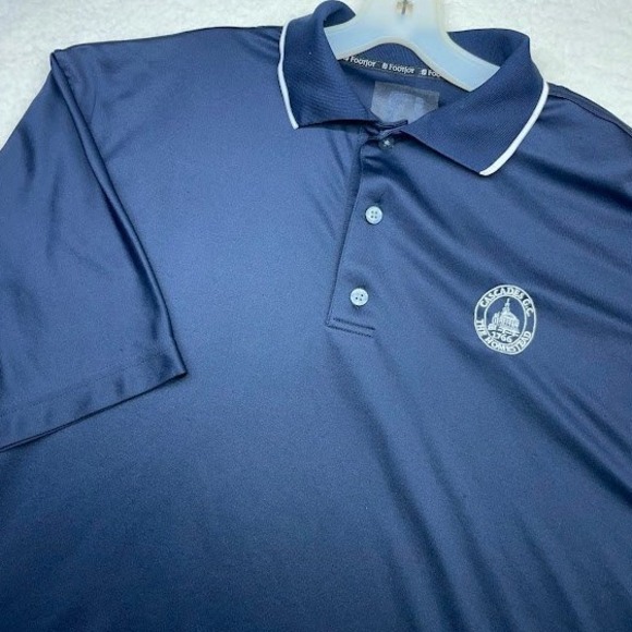 FootJoy Cascades Golf Club Polo Shirt Mens XL Performance Golf Athletic - Picture 1 of 11